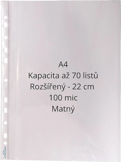 Proširena prezentacijska košuljica Concorde A4 mat 100 µm 50 kom
