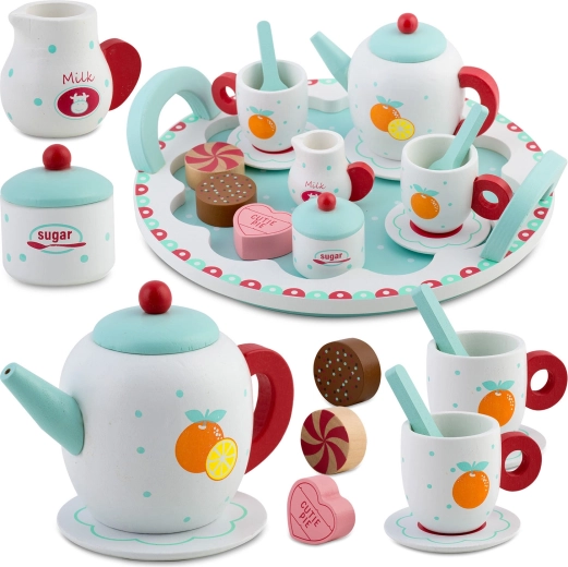 Drvena čajna garnitura za djecu RICOKIDS