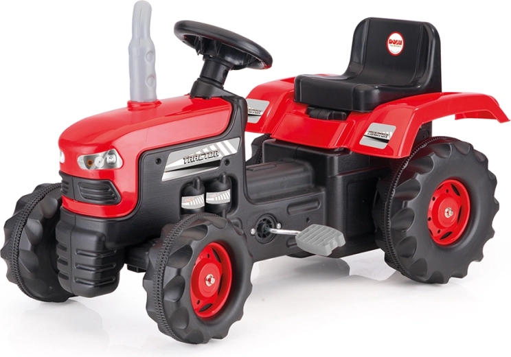 Veliki crveni traktor na pedale Dolu