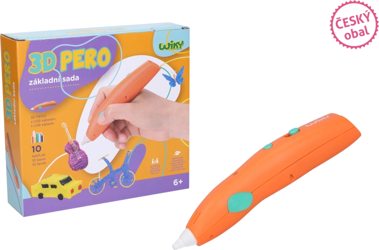 WIKY 3D olovka narančaste boje s osnovnim kompletom