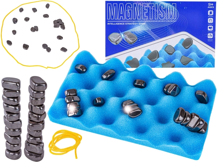 Magnetic chess – magnetic strategy game with stones and mat