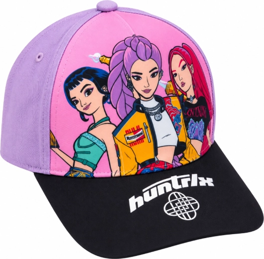 Children's K-Pop Demon Hunters HUNTR/X baseball cap, purple and black