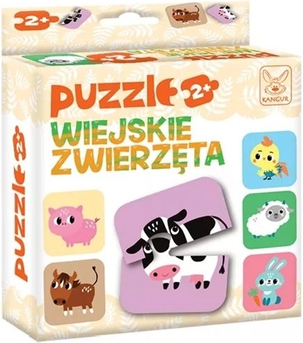 Puzzle domaće životinje 2+