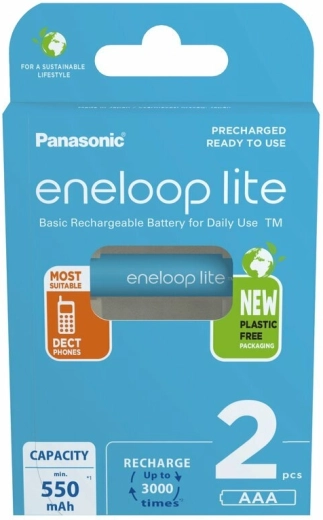 Panasonic eneloop lite AAA punjive baterije 550 mAh, 2 kom