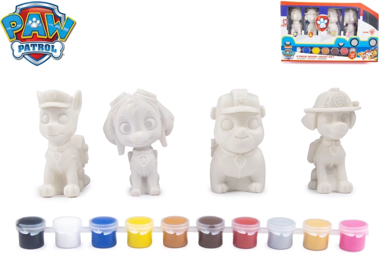 PAW Patrol – set za bojenje figurica 4 kom