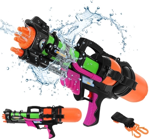 Veliki vodeni pištolj 60 cm s spremnikom 1,25 l i dometom 6 m