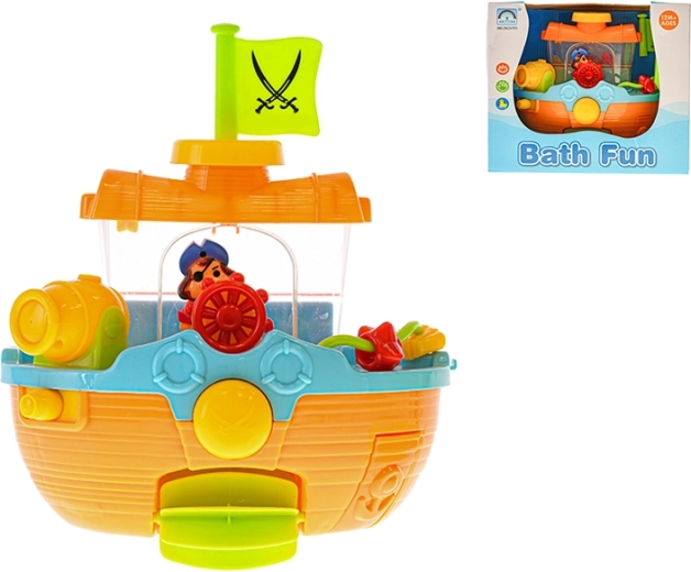 Brod za kadu s funkcijom prskanja i vakuumskim čašama 22 cm