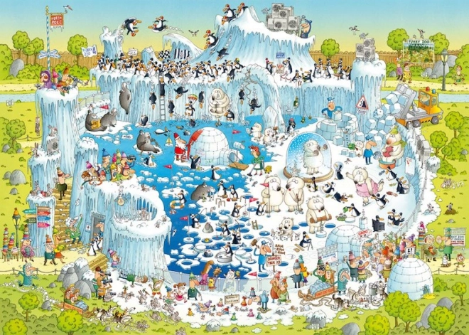 HEYE Puzzle Luda ZOO: Polarna izložba 1000 dijelova