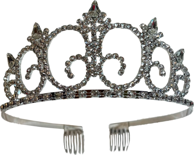 Ružičasta traka za kosu Diamond Queen