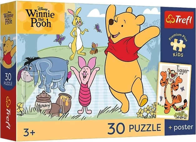 Trefl puzzle za djecu Kubuś Puchatek slatki trenuci 30 dijelova