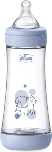 Chicco antikolik bočica za dojenčad Perfect5 300 ml, brzi protok, za dječake 4m+