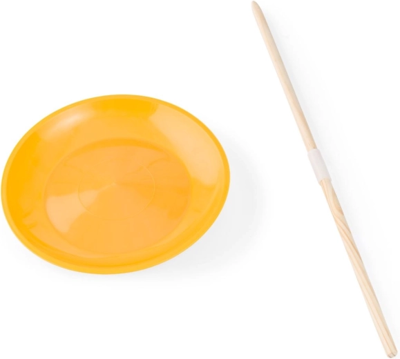 Vrtuljasti cirkuski tanjur s drvenim štapom