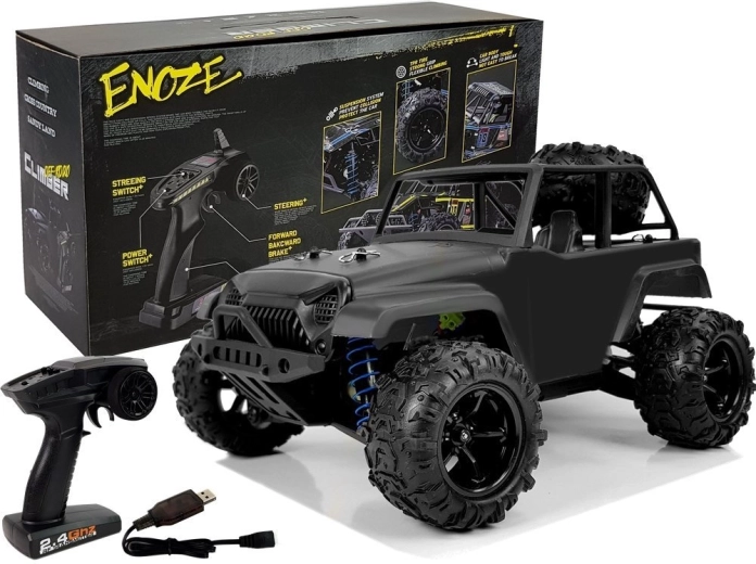 Terensko RC vozilo ENOZE 1:18 crno (do 40 km/h)
