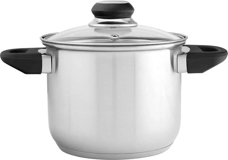 Altom Design Emilio nehrđajući visoki lonac 2,3 l sa staklenim poklopcem, 16 cm