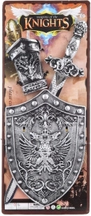 Dječji plastični mač sa štitom i štitnikom