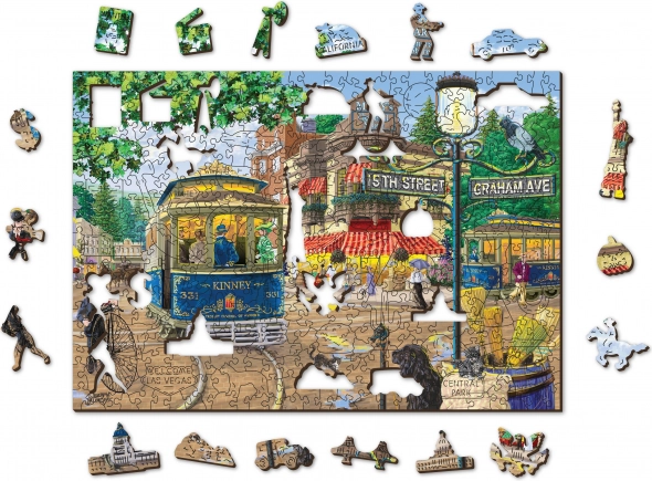 Drvene puzzle viktorijanska ulica XL