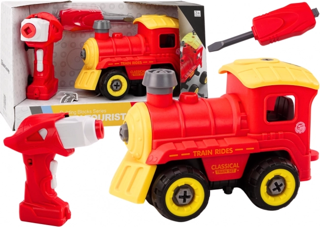 Rasklopiva lokomotiva na daljinsko upravljanje – crvena