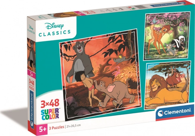 Slagalica CLEMENTONI Disney klasika 3×48 dijelova