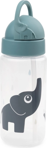 Done by Deer bočica sa slamkom Elphee plava 350 ml