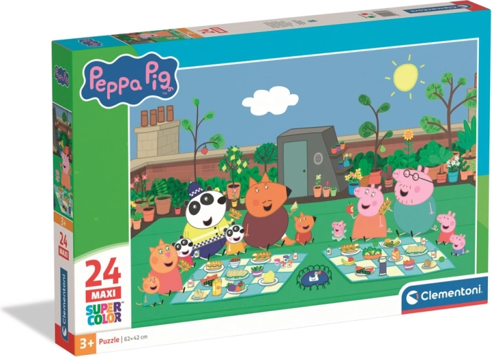 Puzzle 24 MAXI Super Color PEPPA PIG od Clementoni