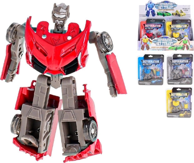 Auto robot 8,5 cm – metalni transformirajući model s slobodnim hodom