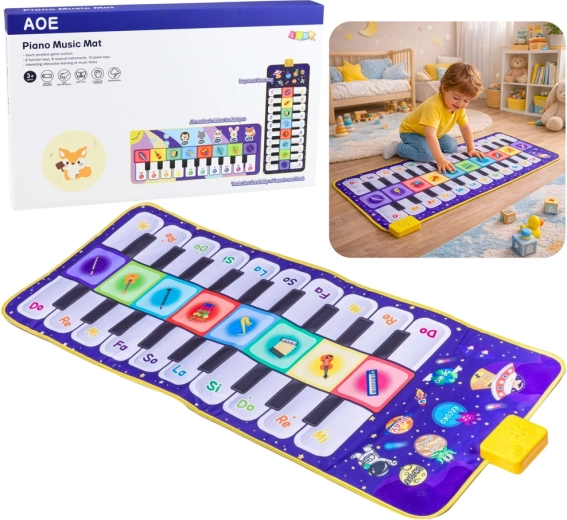 Glazbena interaktivna plesna podloga – pianino Kosmos 120 × 48 cm