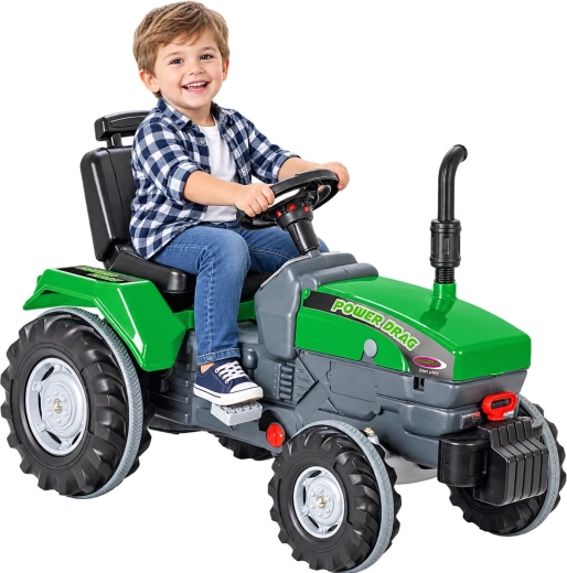 Jamara Power Drag Pedal Tractor, Green