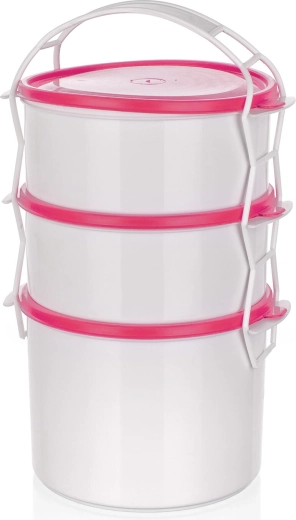 Posuda za nošenje hrane APETIT 2×1 l + 1,5 l, plastični 3-dijelni set