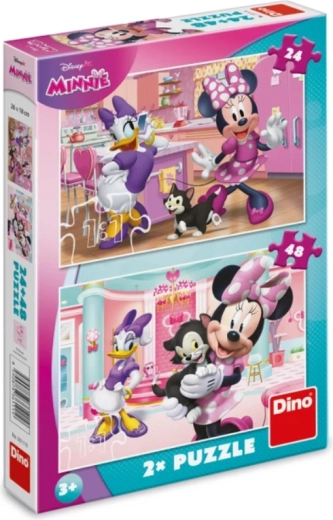 Puzzle Minnie i Figaro 24 i 48 dijelova