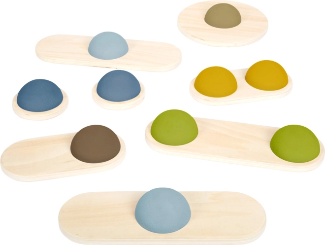 Mala stopa balansiranje kamenje avantura