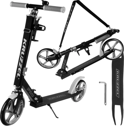 Sklopivi gradski romobil Spidoo KRUZZEL – 1 kom – Sivo-crna