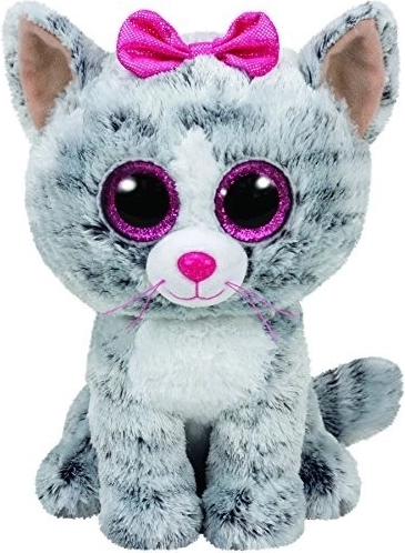 Plišani maskota TY Beanie Boos Kiki – mačka 24 cm