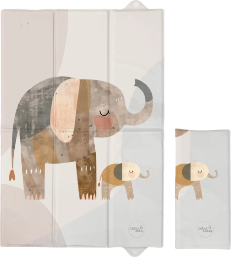 Ceba Baby putna podloga za presvlačenje Basic Elephant Family 60 × 40 cm