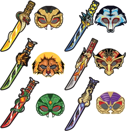 Dječji pjenasti mač i štit s motivom vuka