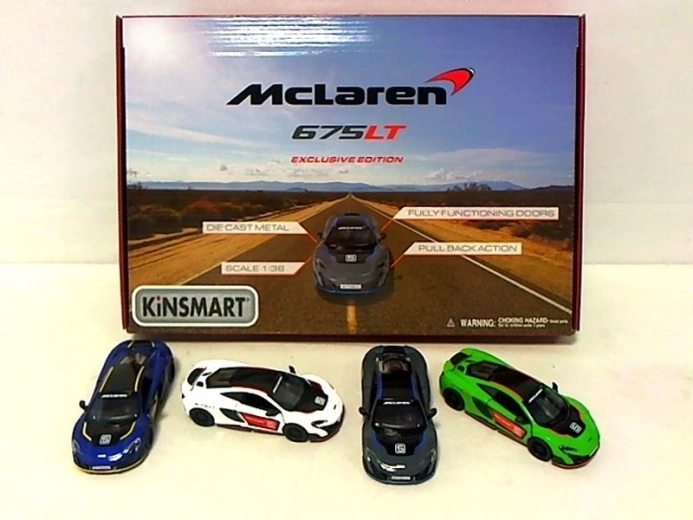 Metalni auto McLaren 675LT 1:36 s pull-back pogonom - 1 komad