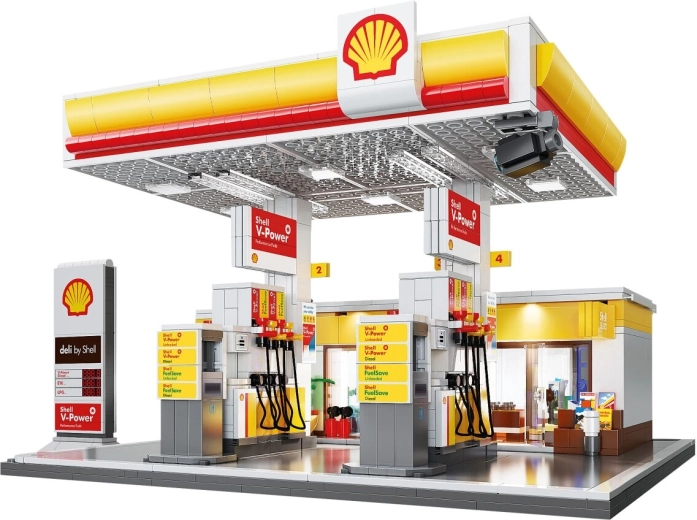 CaDA Shell gas station with shop and car wash 1:30