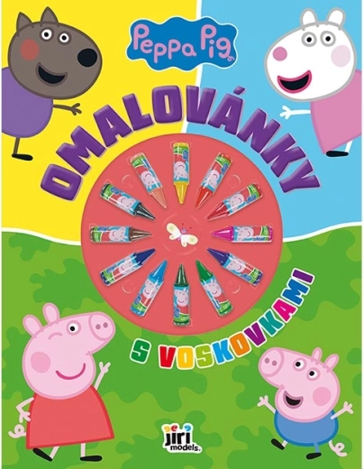 Bojanka s voštanim bojicama Peppa Pig