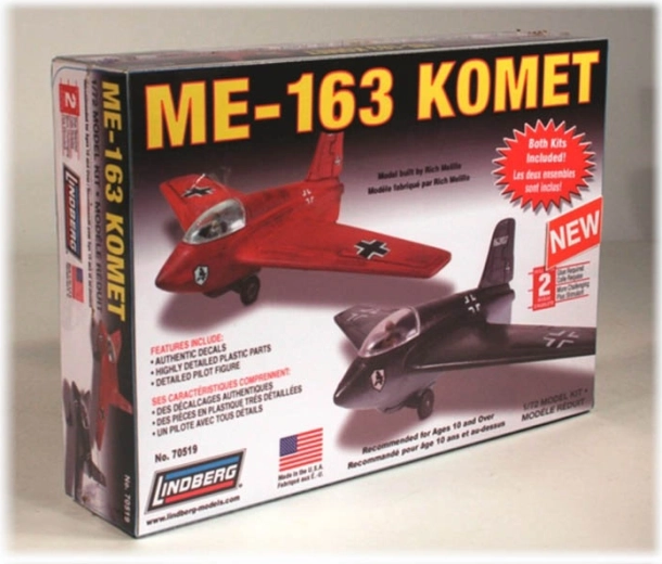 Lindberg Messerschmitt Me-163 Komet – plastični model aviona 1:72