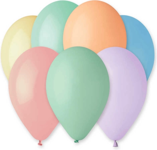 Gemar pastel latex balloons 26 cm – set of 10 pcs