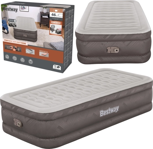 Napuhački madrac za jednu osobu Bestway Fortech s ugrađenom električnom pumpom 191 × 97 × 46 cm