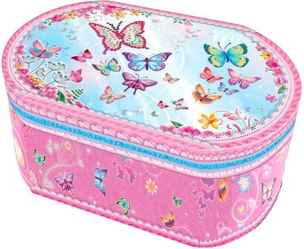 Ovalna glazbena kutija - leptirići Pecoware