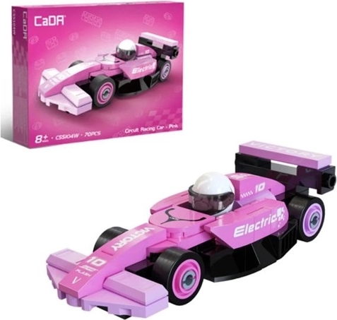 Cada građevinski set Circuit Racing Car ružičasti sportski automobil