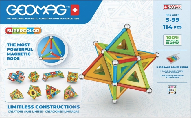GEOMAG Supercolor magnetski konstruktor 114 dijelova