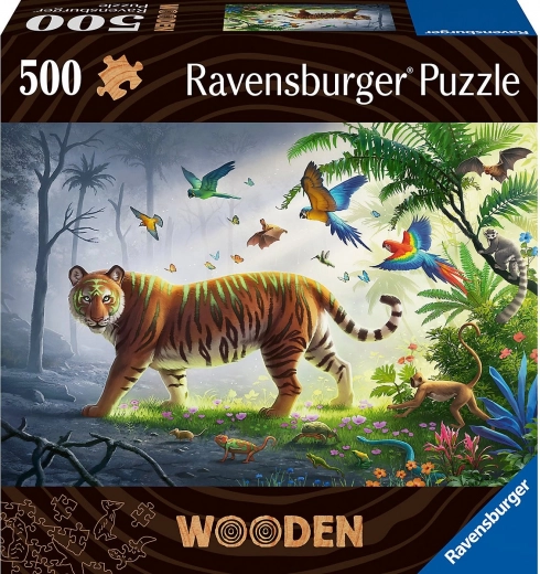 Drvene puzzle Tigar u džungli 500 dijelova RAVENSBURGER