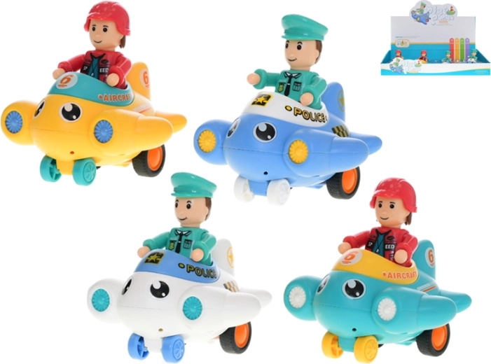 Plastični aviončić na inerciju za djecu 18m+