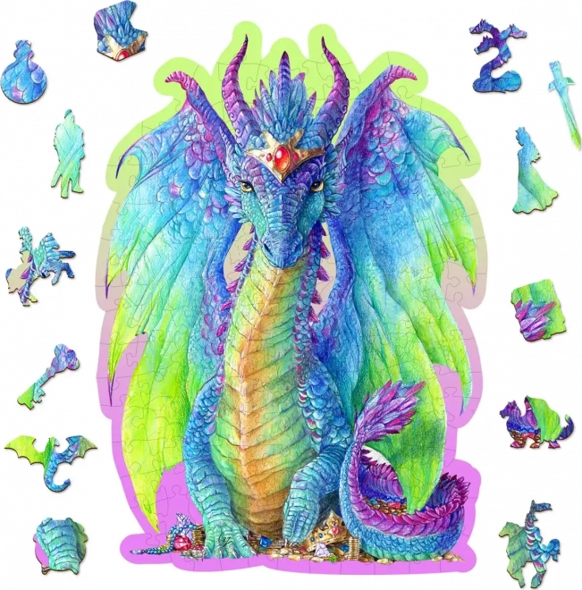 Drvene puzzle Veličanstveni zmaj 150 dijelova