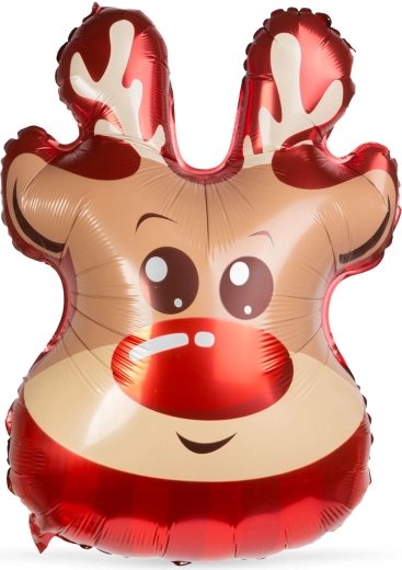Christmas Foil Reindeer Balloon 70 × 48 cm