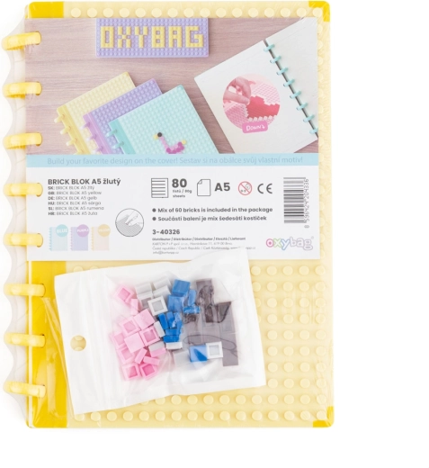 Bilježnica A5 s kockicama – žuta