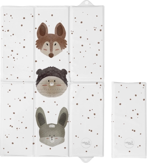 Ceba Baby putna podloga za previjanje basic cute animals 60 × 40 cm