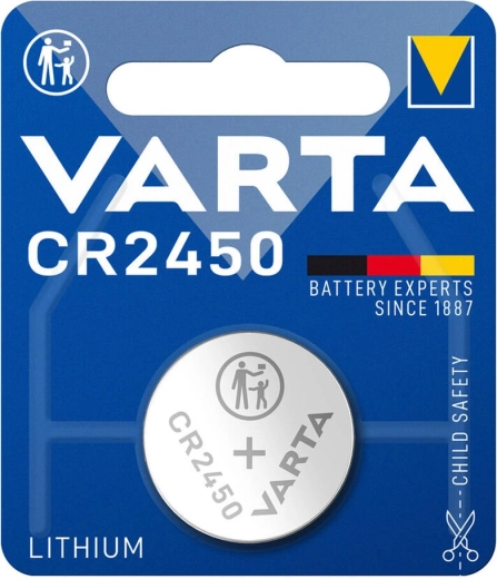 Gumbasta litijeva baterija CR2450 Varta